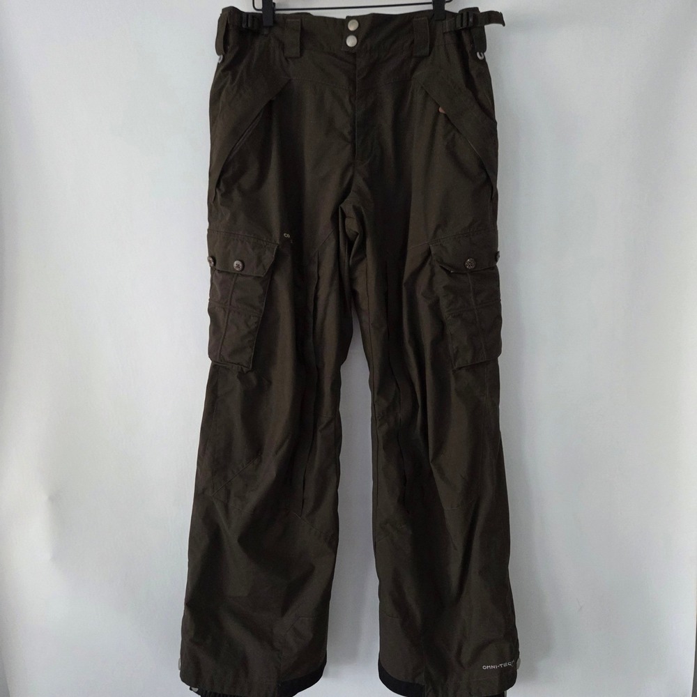 Columbia Sportswear Convert Ski Snowboard Pants Mens Medium‎ Brown Omni Tech